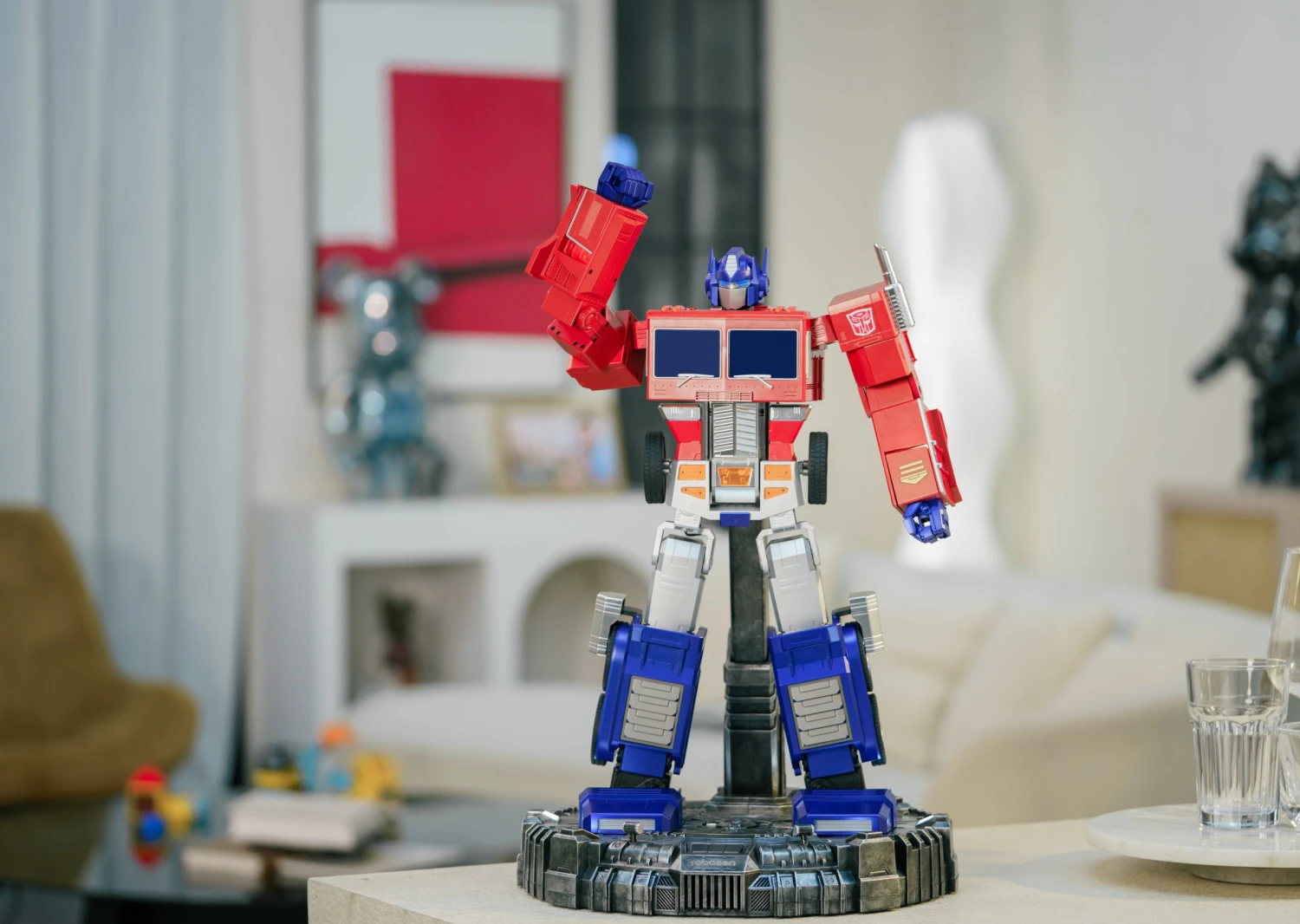 Robosen Transformers AI Base Charging Stand For Flagship / Elite Optimus Prime 10 Robosen Transformers AI Base Charging Stand For Flagship / Elite Optimus Prime - Image 8