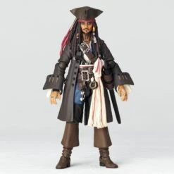 Amazing Yamaguchi Revoltech Figure Pirates Of The Caribbean Jack Sparrow (2023 Release) NR006 -Hasro Model Shop 4537807220059c