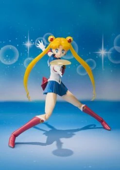 Bandai S.H. Figuarts Sailor Moon With Luna Action Figure 1st Edition W/ Bonus Face -Hasro Model Shop 4543112644909d