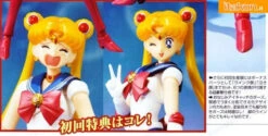 Bandai S.H. Figuarts Sailor Moon With Luna Action Figure 1st Edition W/ Bonus Face -Hasro Model Shop 4543112644909f