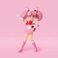 Bandai S.H. Figuarts Sailor Chibi Moon Animation Color Edition Sailor Moon Action Figure -Hasro Model Shop 4573102629838c