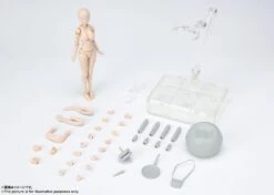 Bandai S.H. Figuarts Woman Female Body Chan DX (Yabuki Kentaro Ver.) Pale Orange Color Ver. Action Figure