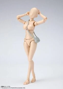 Bandai S.H. Figuarts Woman Female Body Chan DX (Yabuki Kentaro Ver.) Pale Orange Color Ver. Action Figure -Hasro Model Shop 4573102632999c