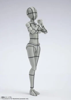 Bandai S.H. Figuarts Woman Female Body Chan (Yabuki Kentaro Ver.) Wireframe Gray Color Ver. Action Figure 10 Bandai S.H. Figuarts Woman Female Body Chan (Yabuki Kentaro Ver.) Wireframe Gray Color Ver. Action Figure -Hasro Model Shop 4573102633002a