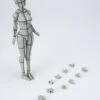 Bandai S.H. Figuarts Woman Female Body Chan (Yabuki Kentaro Ver.) Wireframe Gray Color Ver. Action Figure