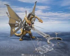 Bandai S.H. Monsterarts Godzilla Vs. King Ghidorah Mecha King Ghidorah (Decisive Battle Set) Action Figure -Hasro Model Shop 4573102640505f