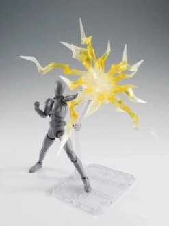 Bandai Tamashii Effect Thunder Yellow Version Stand Base Stage S.H Figuarts -Hasro Model Shop 4573102641670d