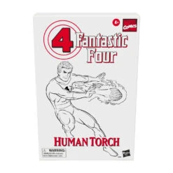 Hasbro Marvel Legends Vintage Retro Series Fantastic Four 4 Human Torch Action Figure -Hasro Model Shop 5010993918393