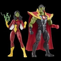 Hasbro Marvel Legends 60th Anniversary Avengers Beyond Earth's Mightiest Skrull Queen And Super-Skrull Two Pack Action Figure