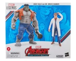 Hasbro Marvel Legends 60th Anniversary Avengers Beyond Earth's Mightiest Gray Hulk And Dr. Bruce Banner Two Pack Action Figure -Hasro Model Shop 5010996142597