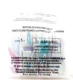 Hasbro Botcon 2014 Transformers Exclusive Set #3 Pirate Clone Pounce And Pirate Clone Wingspan Action Figures Souvenir Set #3